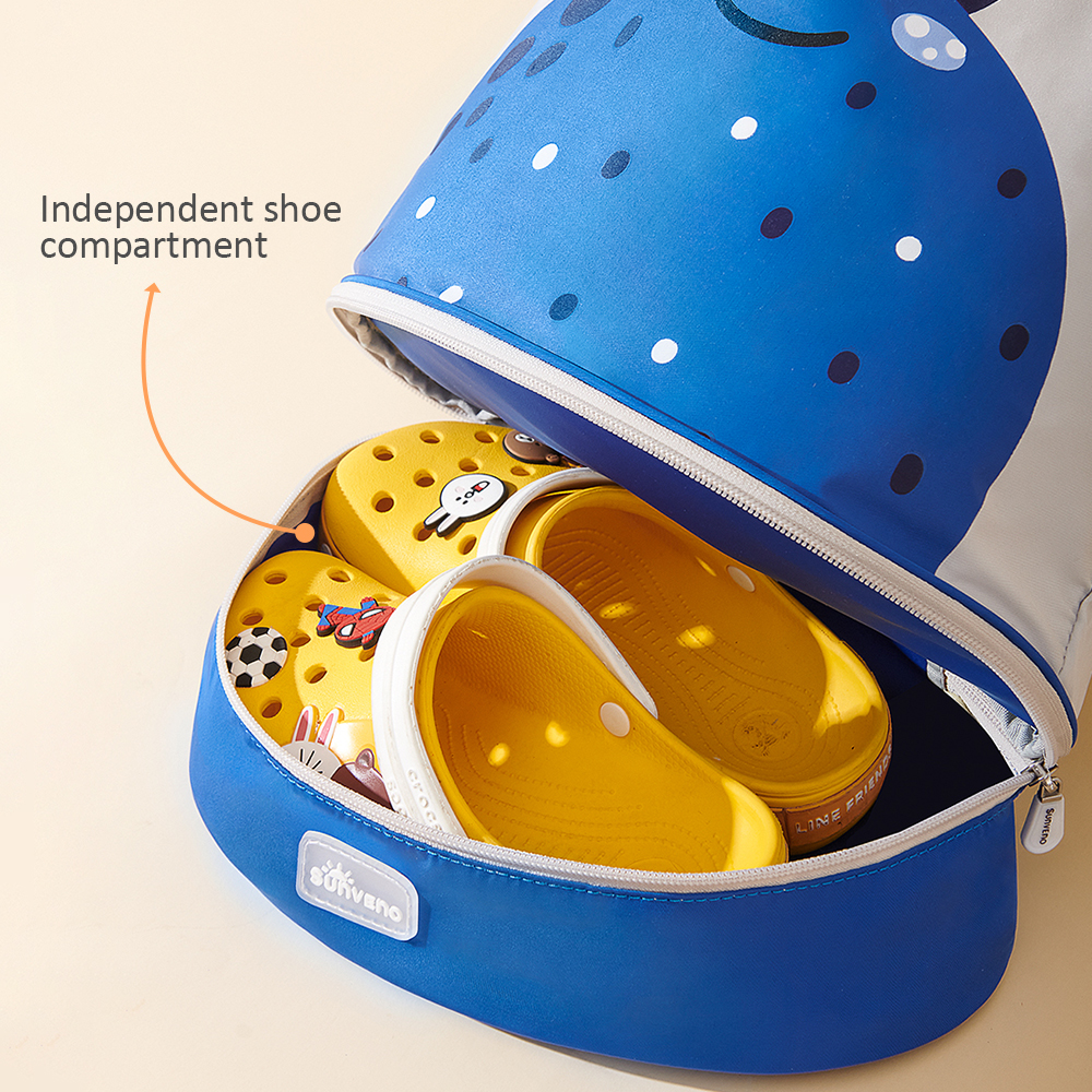 صن فينو - شنطة مدرسية ثلاثية الأبعاد - أزرق - ١٦ إنش/٤١ سم