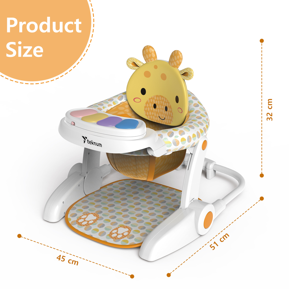 Teknum - Baby Dining Chair & Recliner Activity Chair - Giraffe