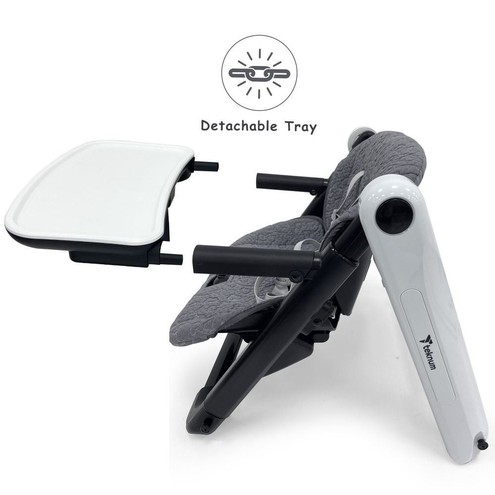 Teknum 3-in-1 Kids Foldable Dining Booster Chair - Grey
