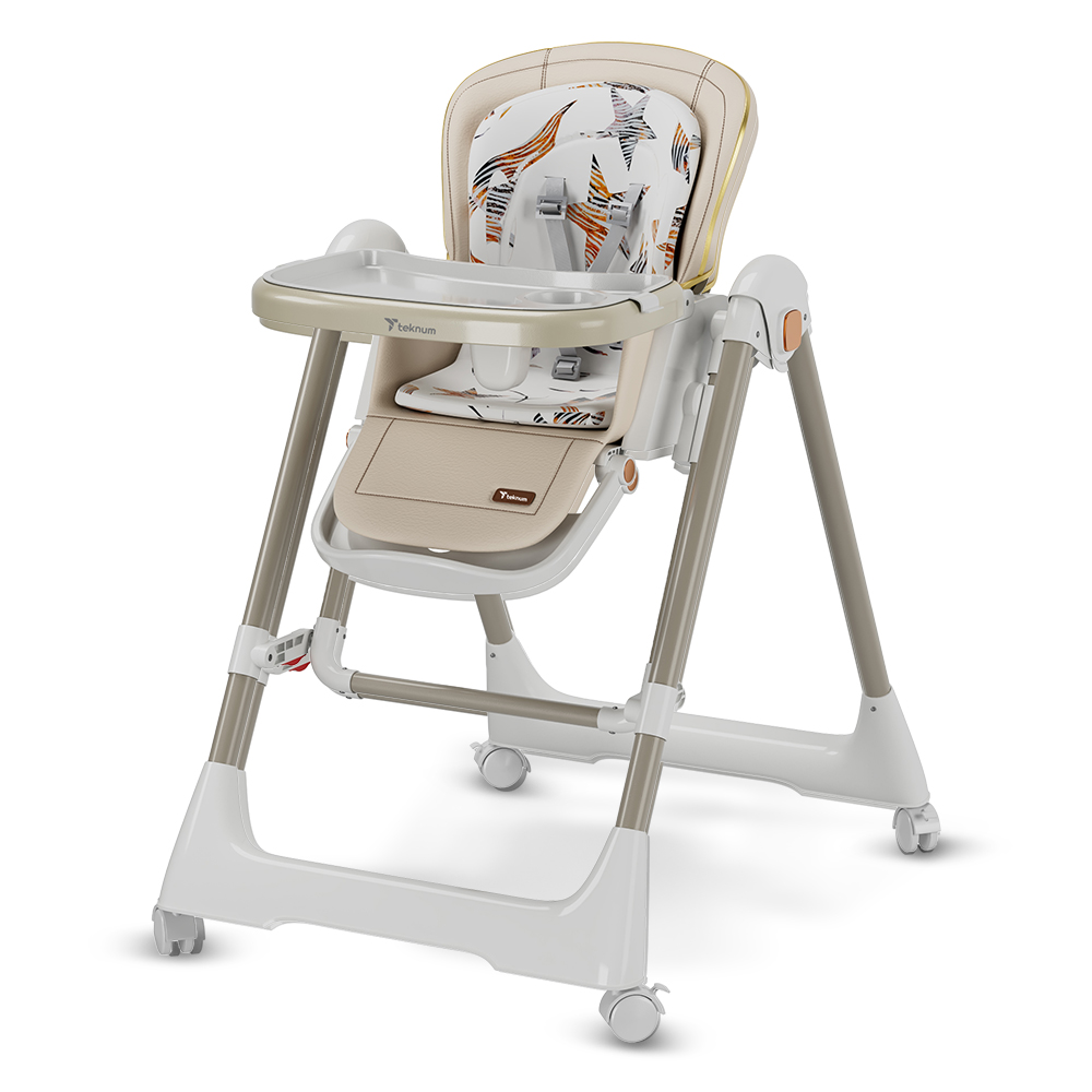 Teknum 5-in-1 Convertible Swing And High Chair - Ivory