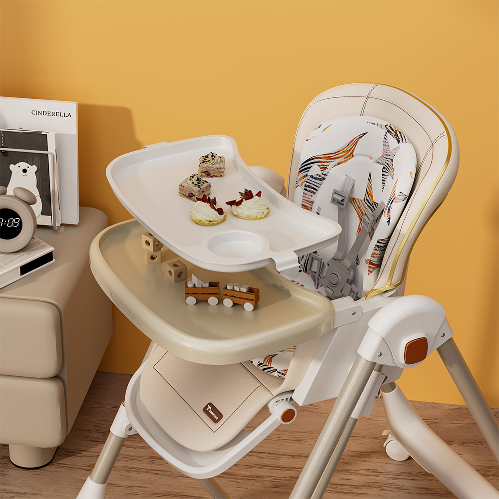 Teknum 5-in-1 Convertible Swing And High Chair - Ivory