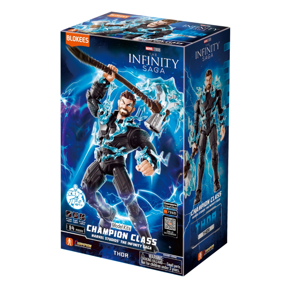 Blokees - Marvel The Infinity Saga Thor Model Building Kit - Multicolor - 94 Pcs