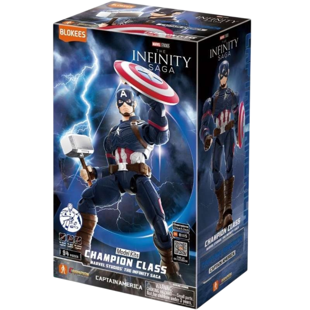 Blokees - Marvel Captain America Model Building Kit - Multicolor - 94 Pcs