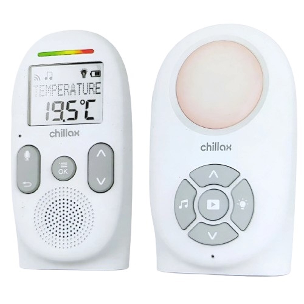 chillaxbaby - Digital Audio Baby Monitor With Nightlight & Temperature Sensor - Cb260