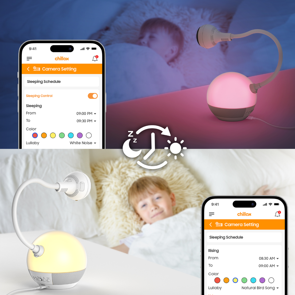 Chillaxbaby - Dm600 - Smart 1080p Baby Camera - Mood Light Sleep Trainer And Sound Soother