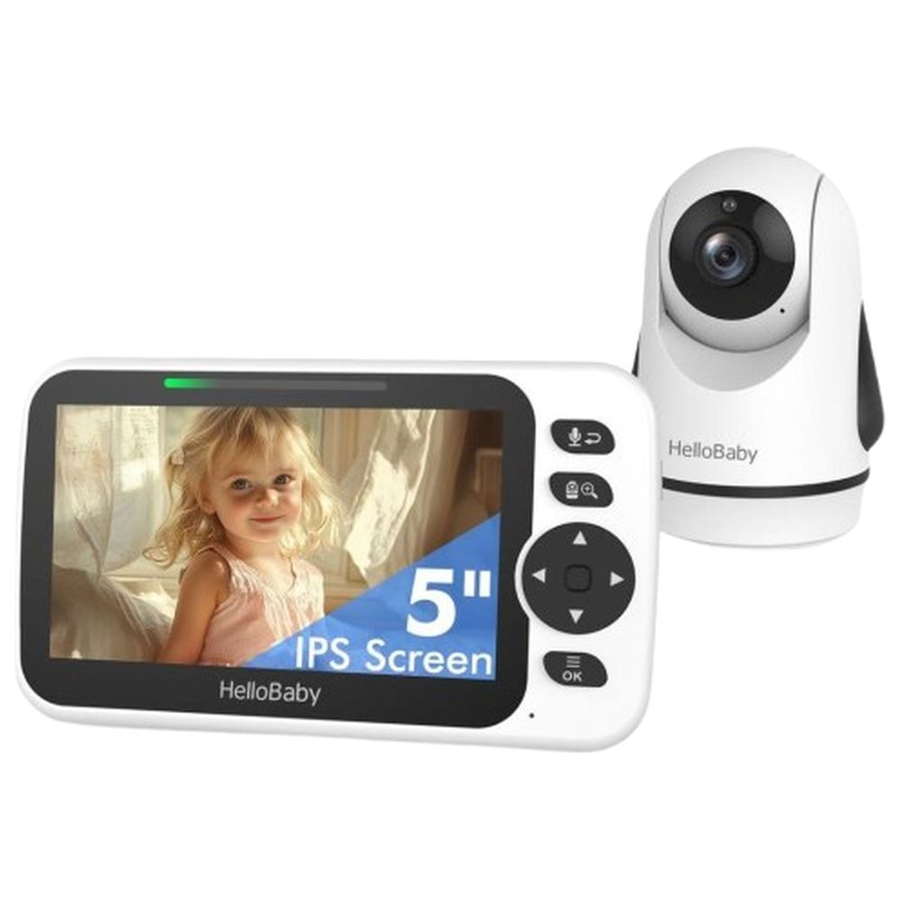 Hello Baby 5.0-inch Color LCD Screen Video Baby Monitor With Remote Camera