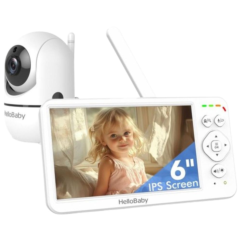 Hello Baby 6 Inch IPS Screen - Portable Baby Video Monitor