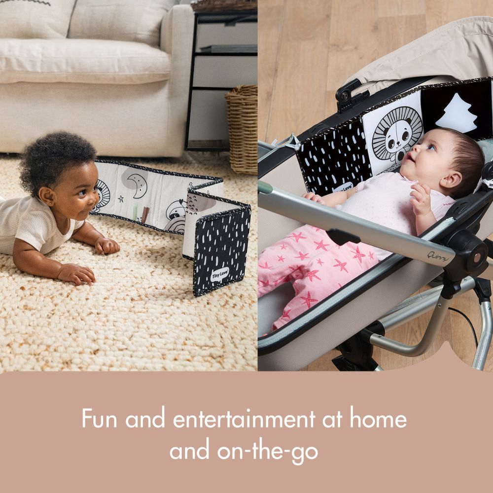 Tiny Love - Decor Double Sided First Soft Book - Black & White - Newborn