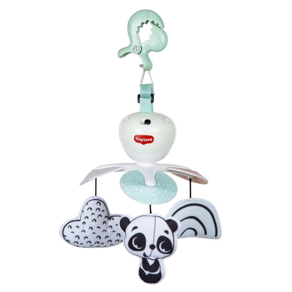 Tiny Love B&W 3-in-1 Take Along Crib Musical Mobile