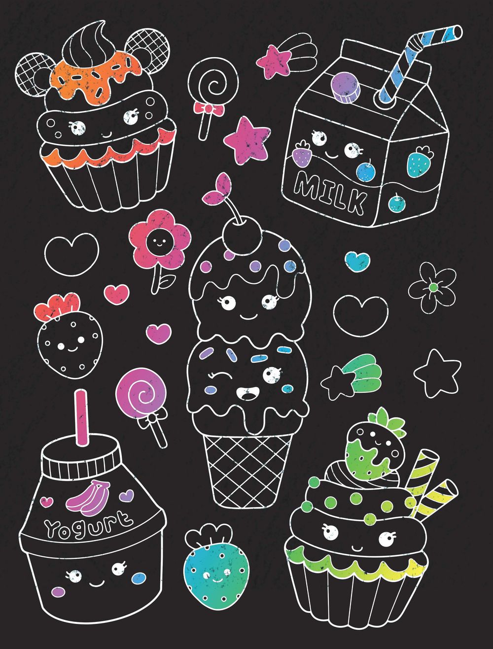 دفتر الخربشة والملصقات – كاوايي