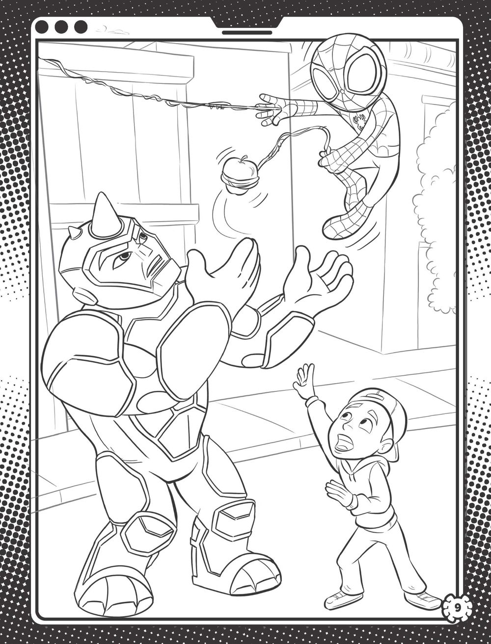 Spidey And His Amazing Friends Mega Colouring Book