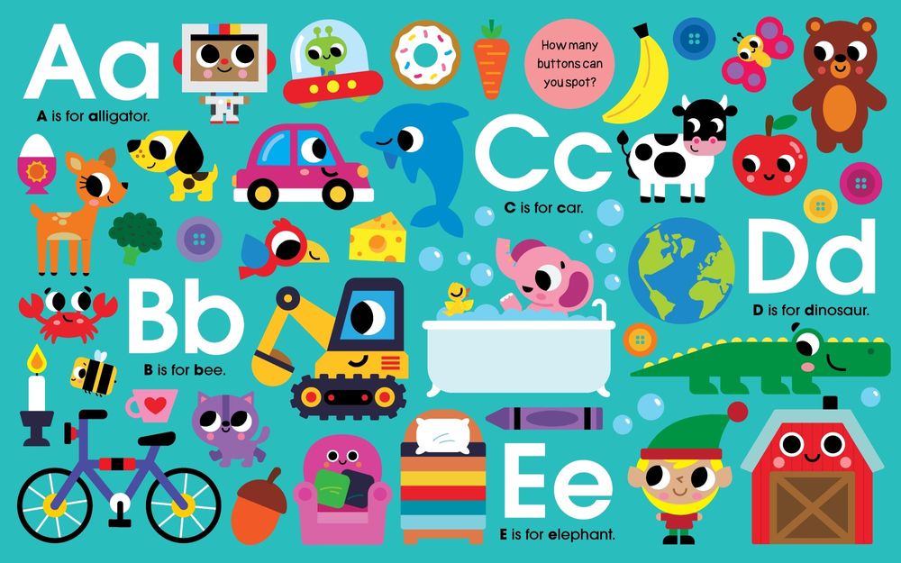 ميني مي – كتاب لوح سميك – حروفي الأولى