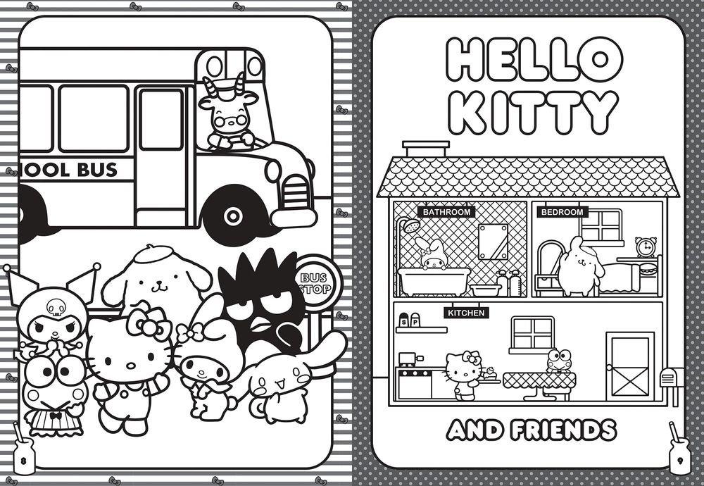 Hello Kitty And Friends Colouring Book