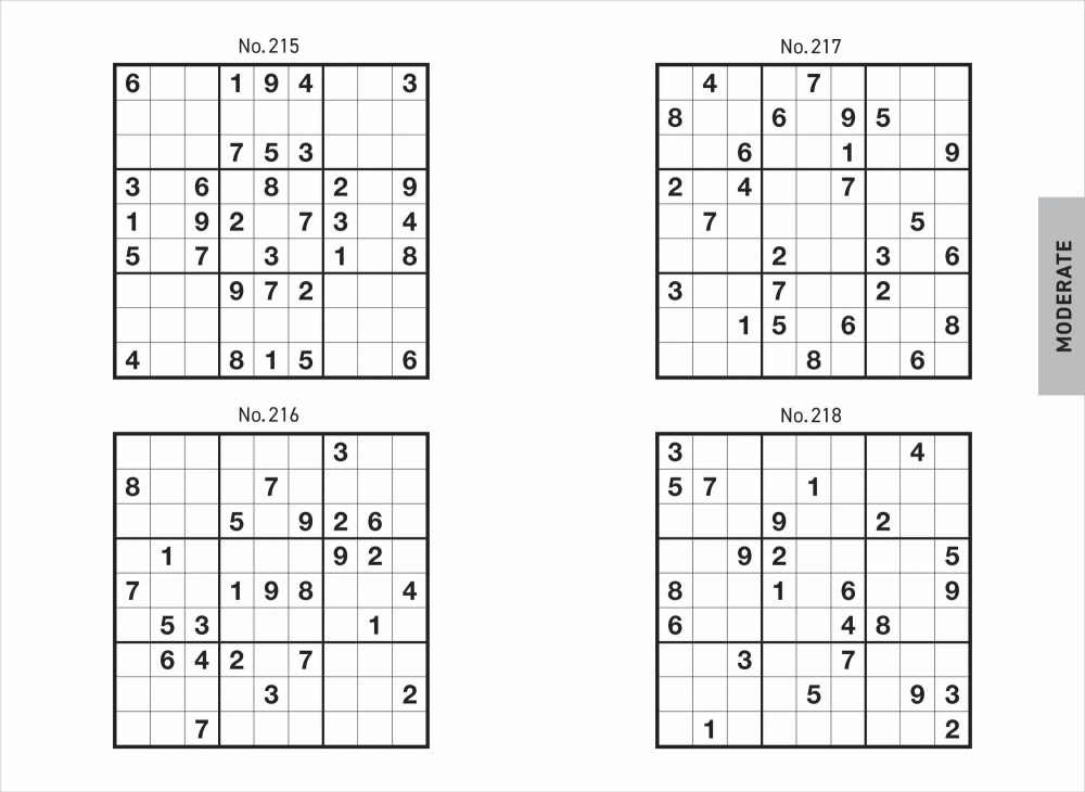 500 Puzzles Sudoku Book
