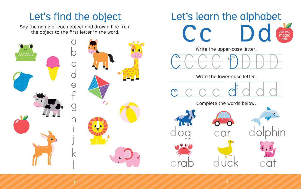 Little Genius Vol. 2 - Fading Ink Magic Tracing Book - Word Fun