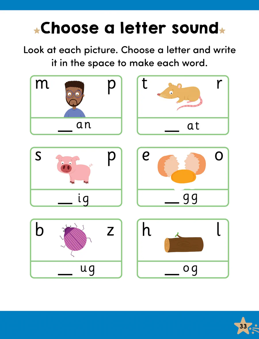 Gold Stars Vol. 3 - Write & Wipe Bumper Workbook - Preschool