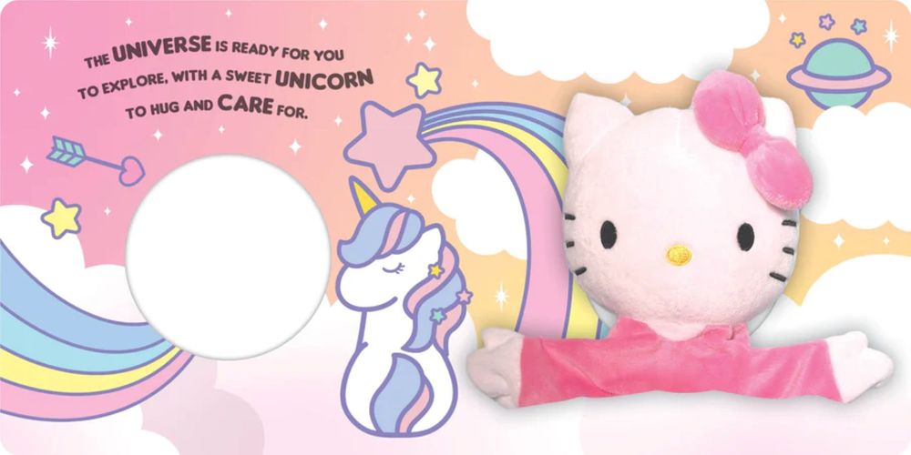 هيلو كيتي - كتاب دمية اليد - حفلة اليونيكورن