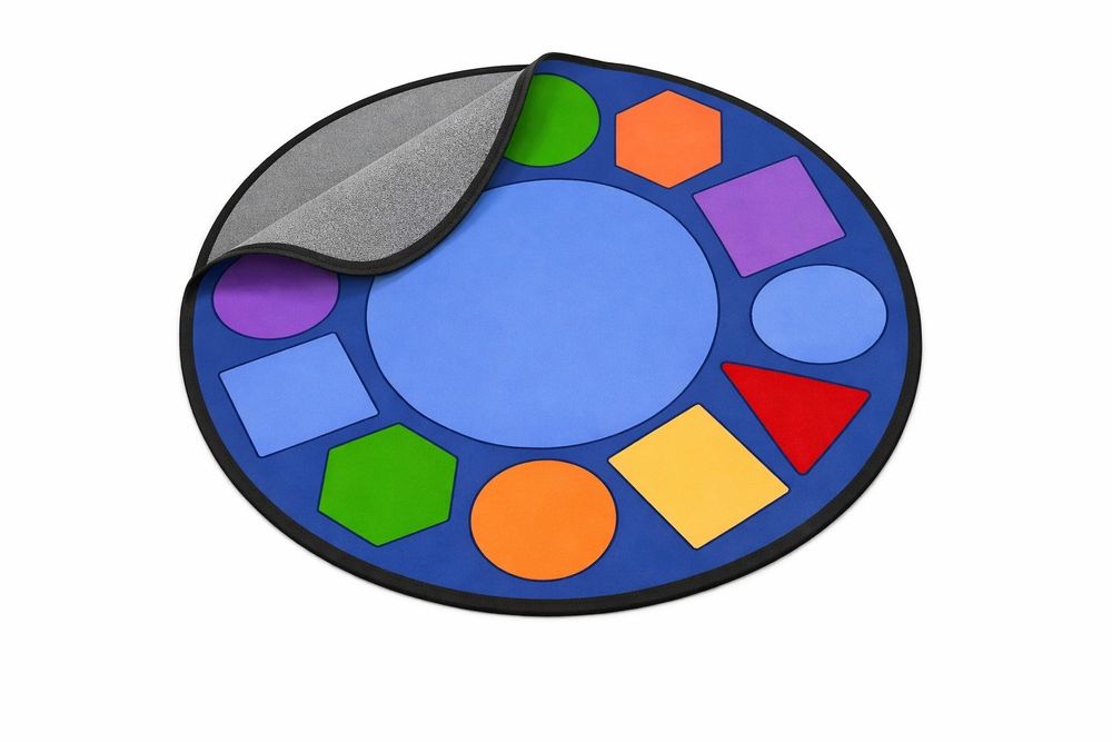 Edu Fun - Geometric Round Carpet - 200 cm