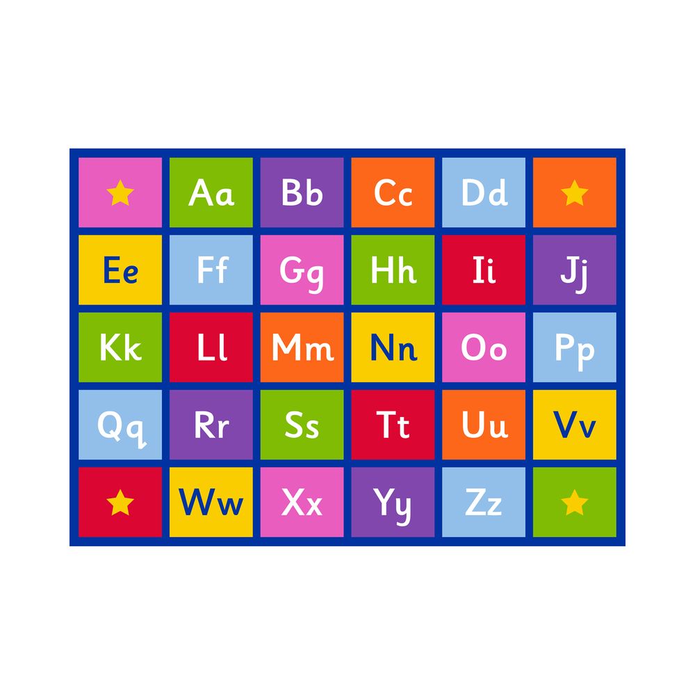 Edu Fun - Profile Alphabet Rug - Multicolor - 257 x 360 cm