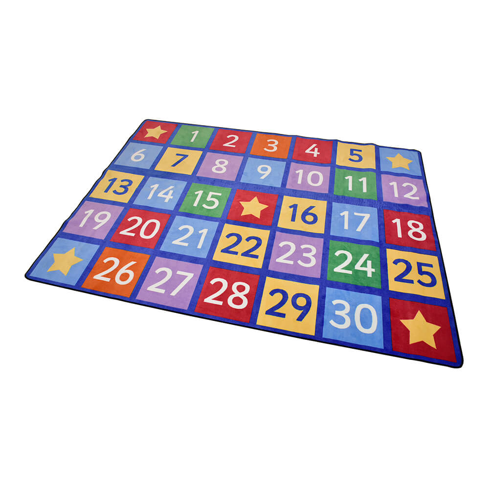 Edu Fun - Number 1-30 Rectangle Rug - Multicolor - 257 x 360 cm