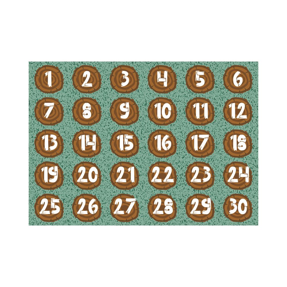 Edu Fun - Number Logs Carpet - Multicolor - 257 x 360 cm
