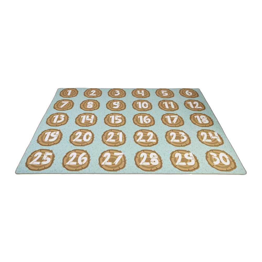 Edu Fun - Number Logs Carpet - Multicolor - 257 x 360 cm