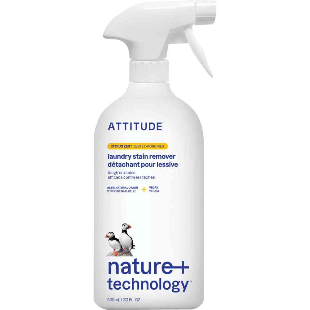 Attitude Nature+ Technology Laundry Stain Remover - Citrus Zest - 800 ml