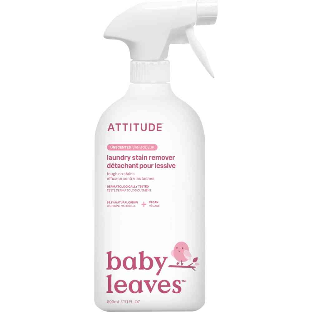أتيتيود - مزيل بقع الغسيل برائحة أوراق الأطفال - بدون رائحة - 800 مل