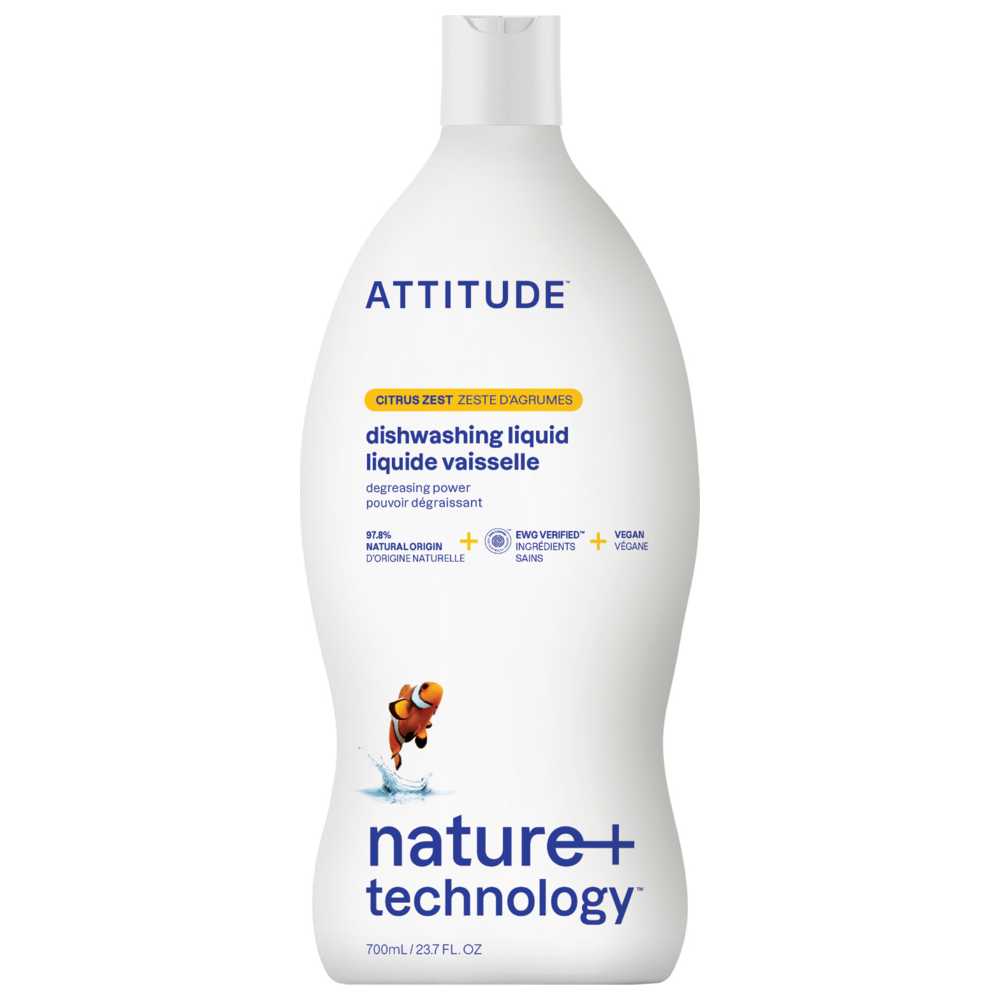 Attitude - Dishwashing Liquid - Citrus Zest - 700 ml