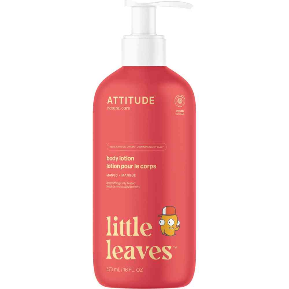 أتيتيود - لوشن الجسم للأطفال بأوراق صغيرة - مانجو - 473 مل