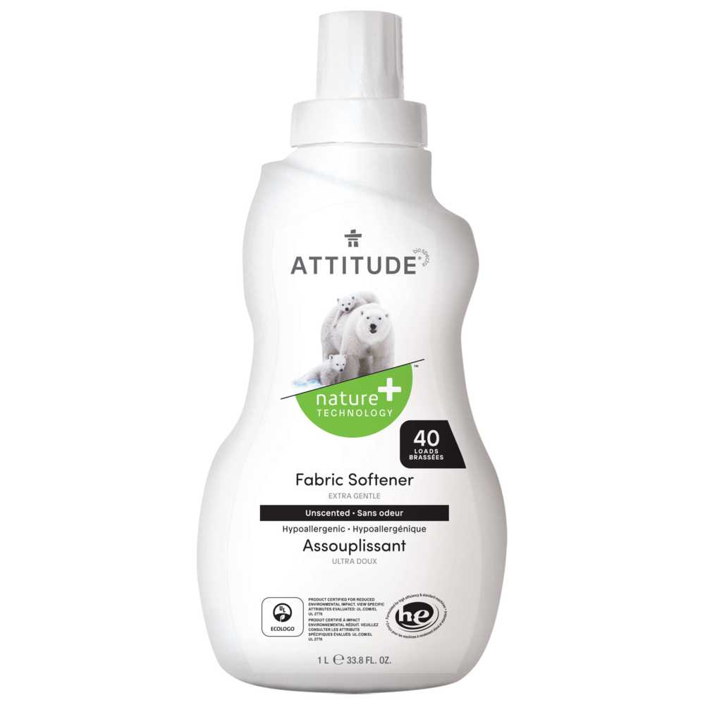 Attitude - Fabric Softener - 35 Loads- Unscented - 1 L
