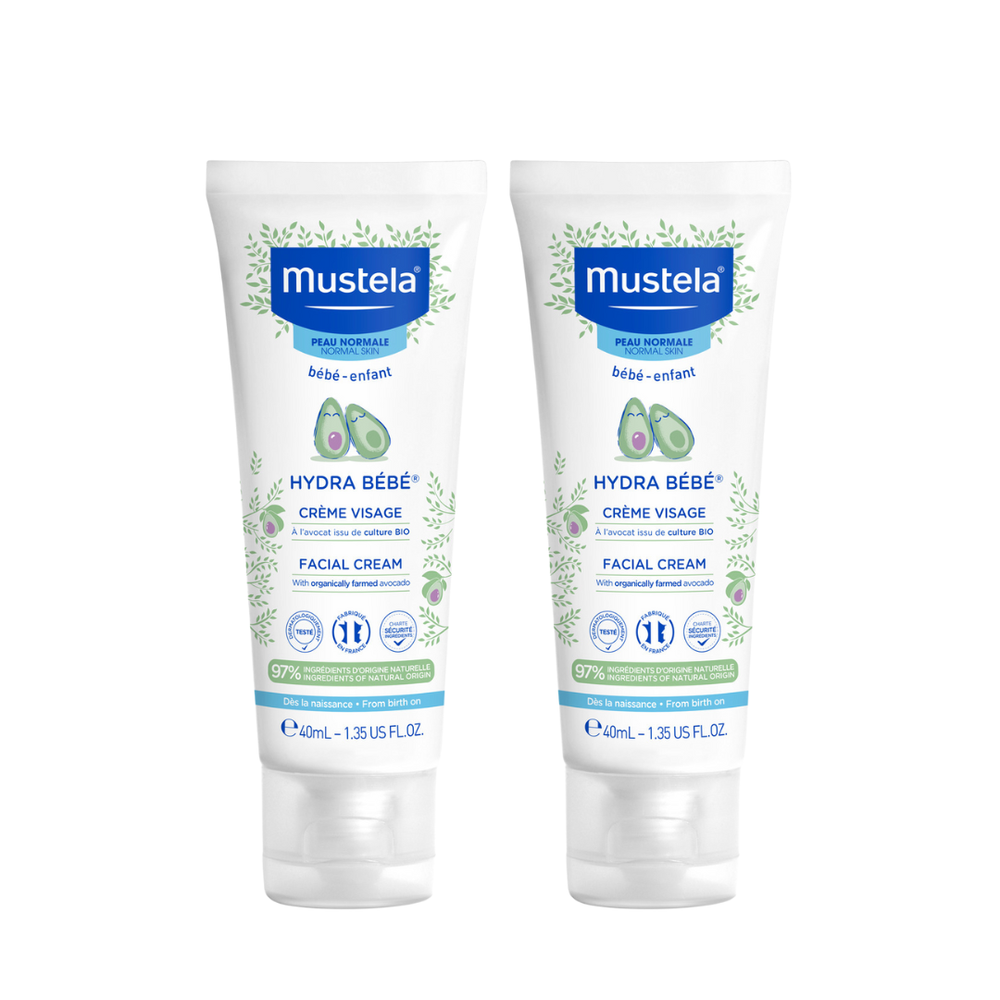 Mustela - Hydra Bebe Facial Cream 40ml - Pack Of 2