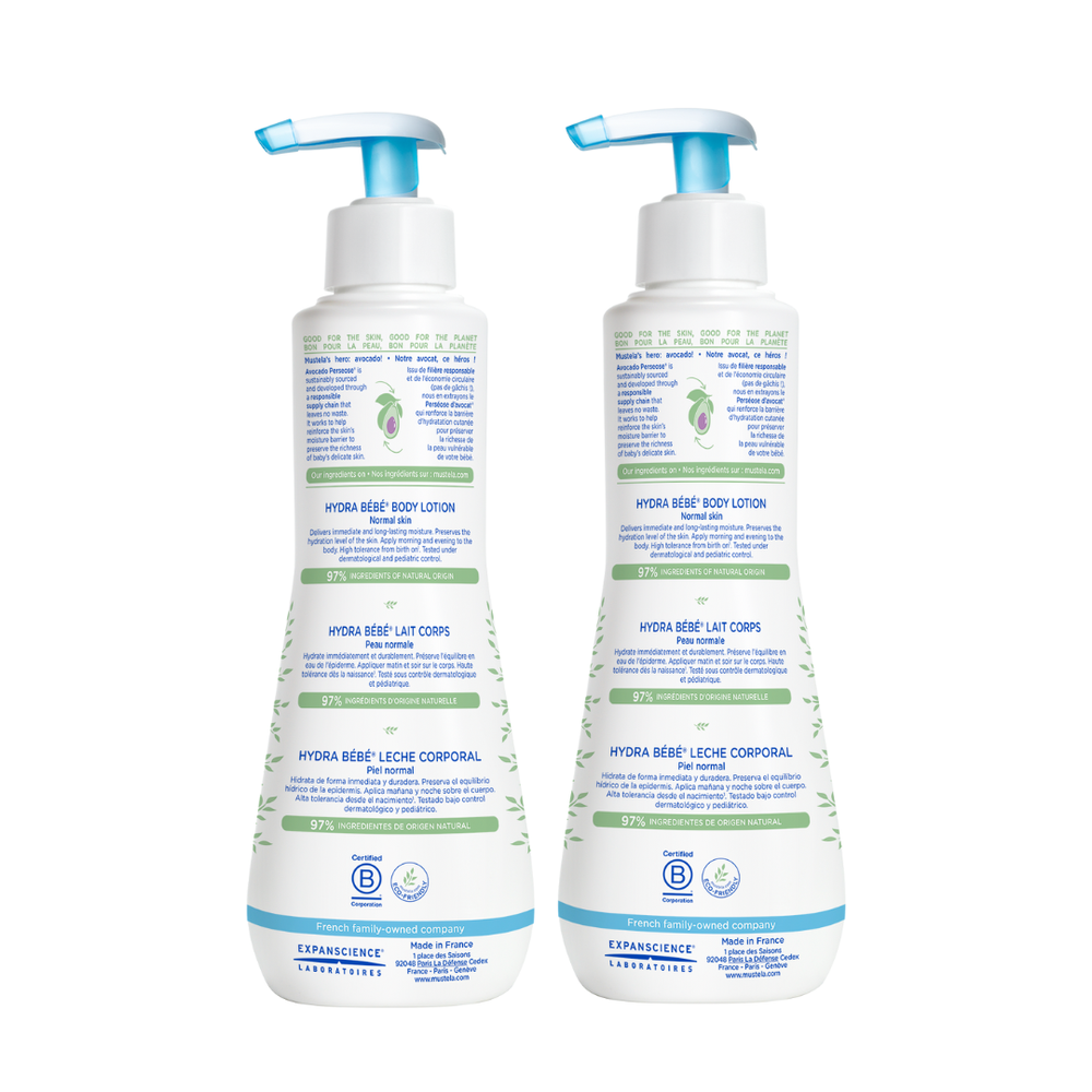 Mustela - Hydra Bebe Moisturising Body Lotion 300ml - Pack Of 2
