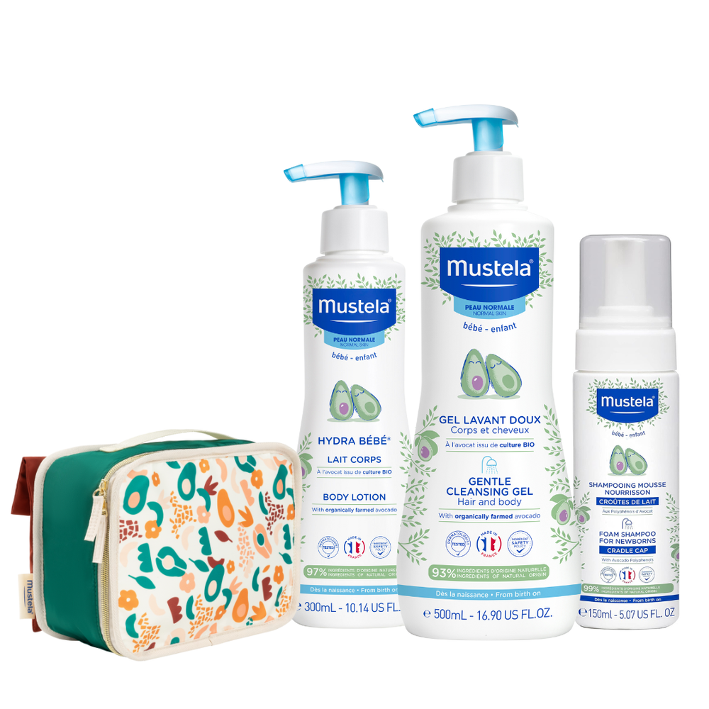 Mustela - Baby Bath Kit - 4 Pcs