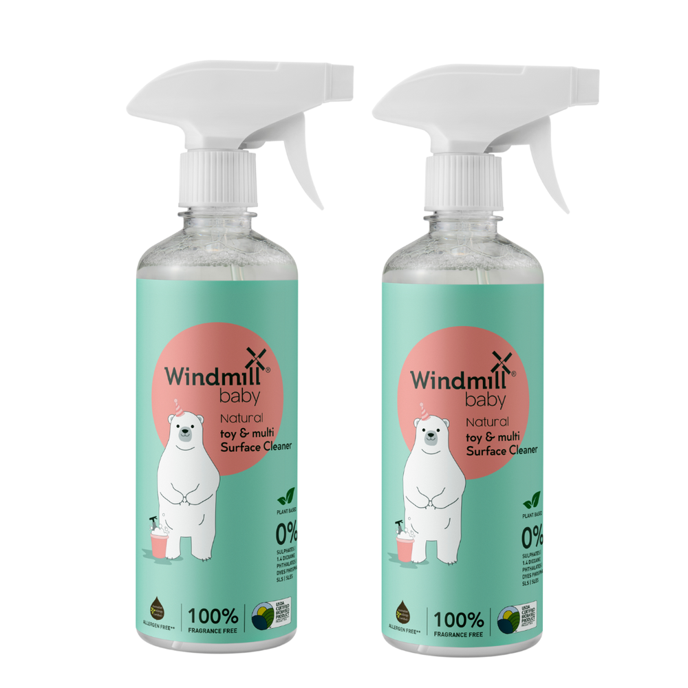Windmill Baby Natural Toy & Multi Surface Cleaner - Pack Of 2 - 450 ml
