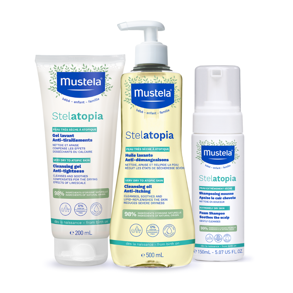 Mustela - Bath Time Routine For Atopic Skin