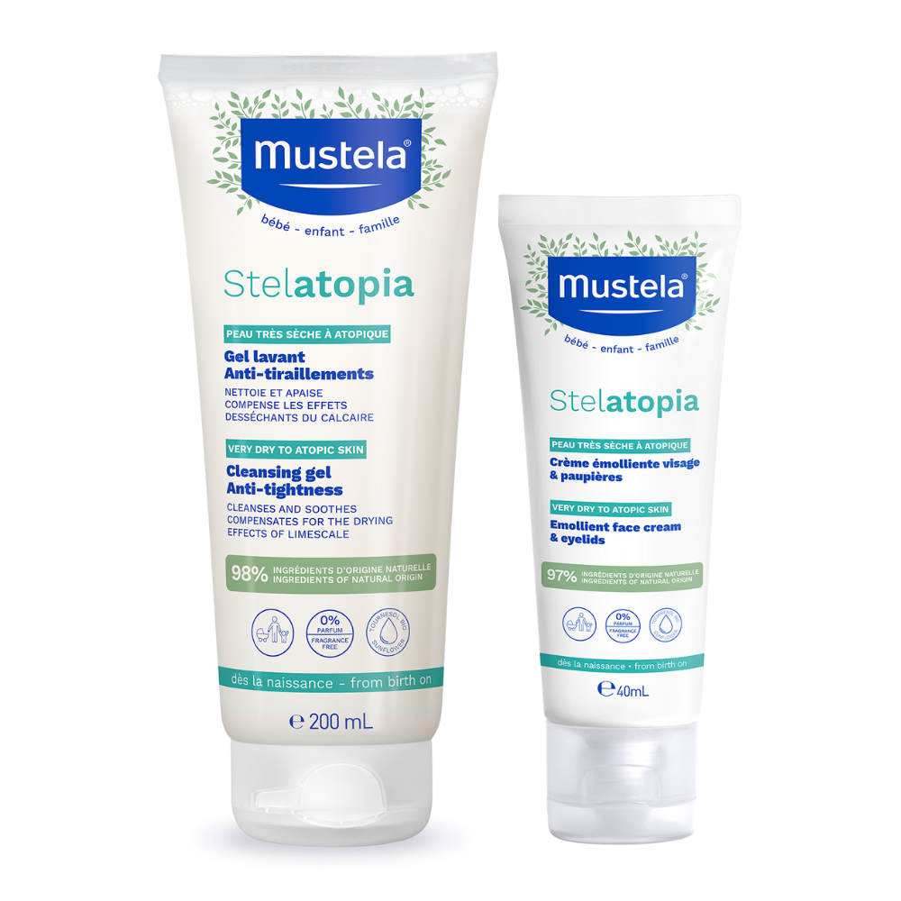 Mustela - Baby Cleanse And Moisturize Duo For Atopic Skin