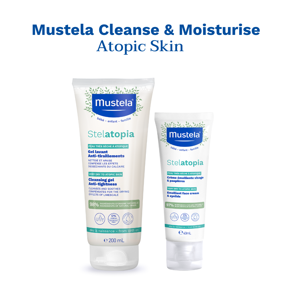 Mustela - Baby Cleanse And Moisturize Duo For Atopic Skin