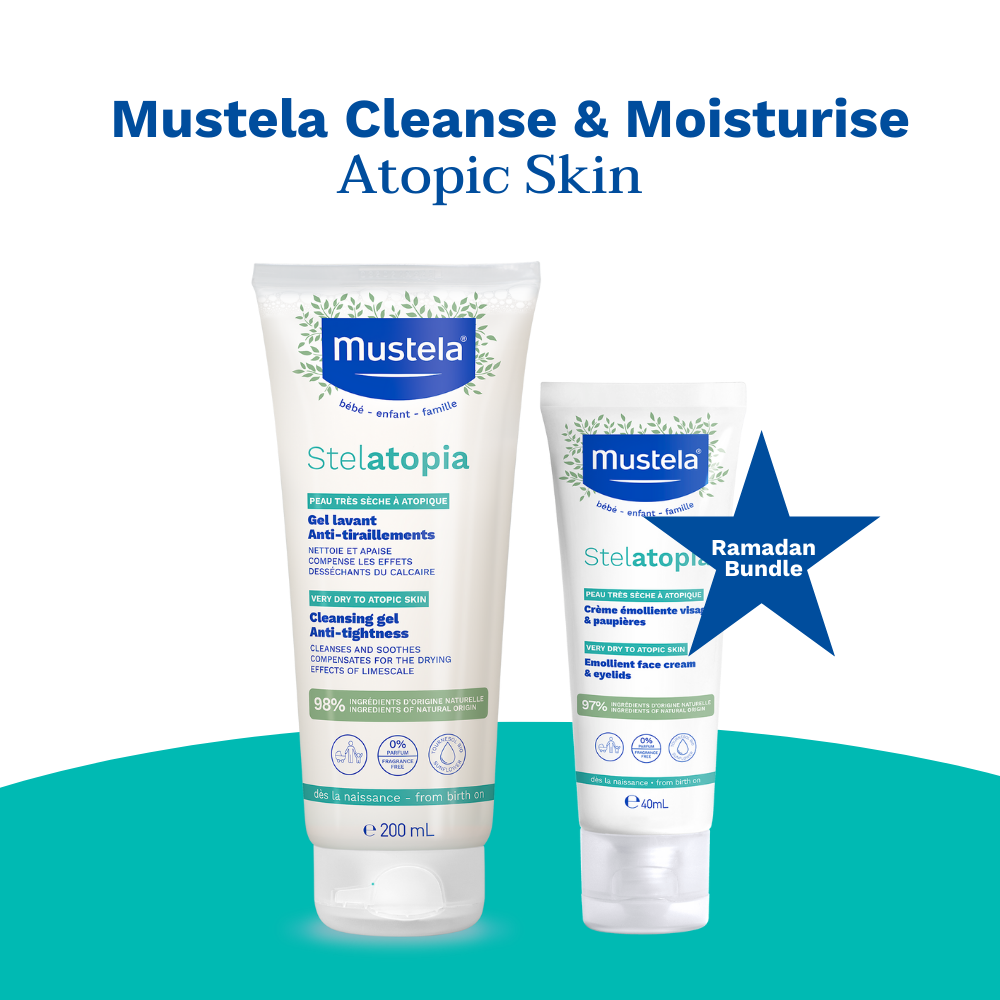 Mustela - Baby Cleanse And Moisturize Duo For Atopic Skin