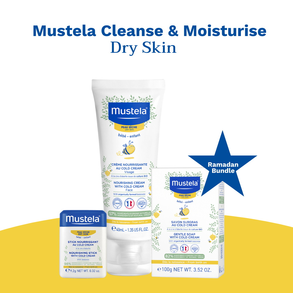 Mustela - Cleanse and Moisturize Duo For Dry Skin