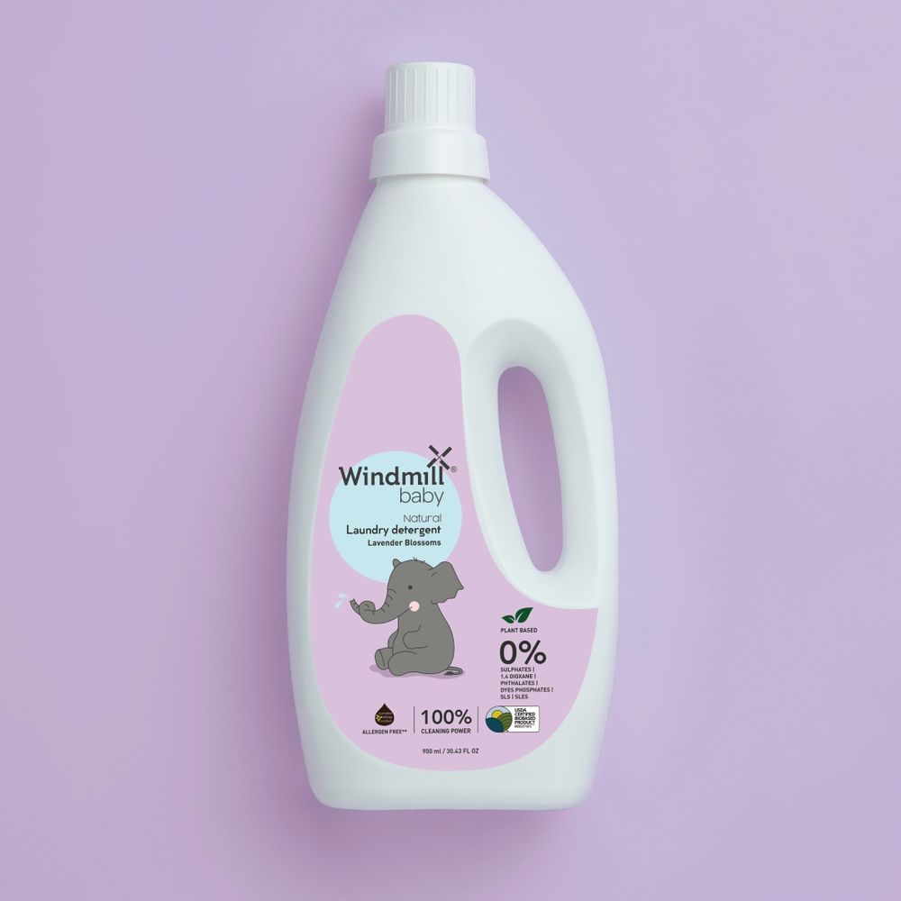 Windmill Baby - Natural Laundry Detergent Lavender Blossoms - 900 Ml