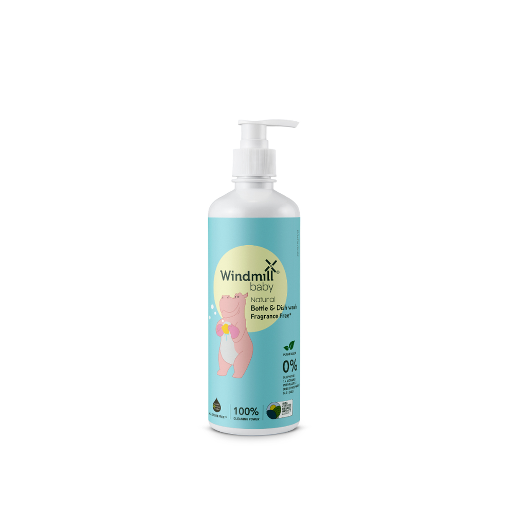 Windmill Baby - Natural Bottle And Dish Wash Fragrance Free - 450ml