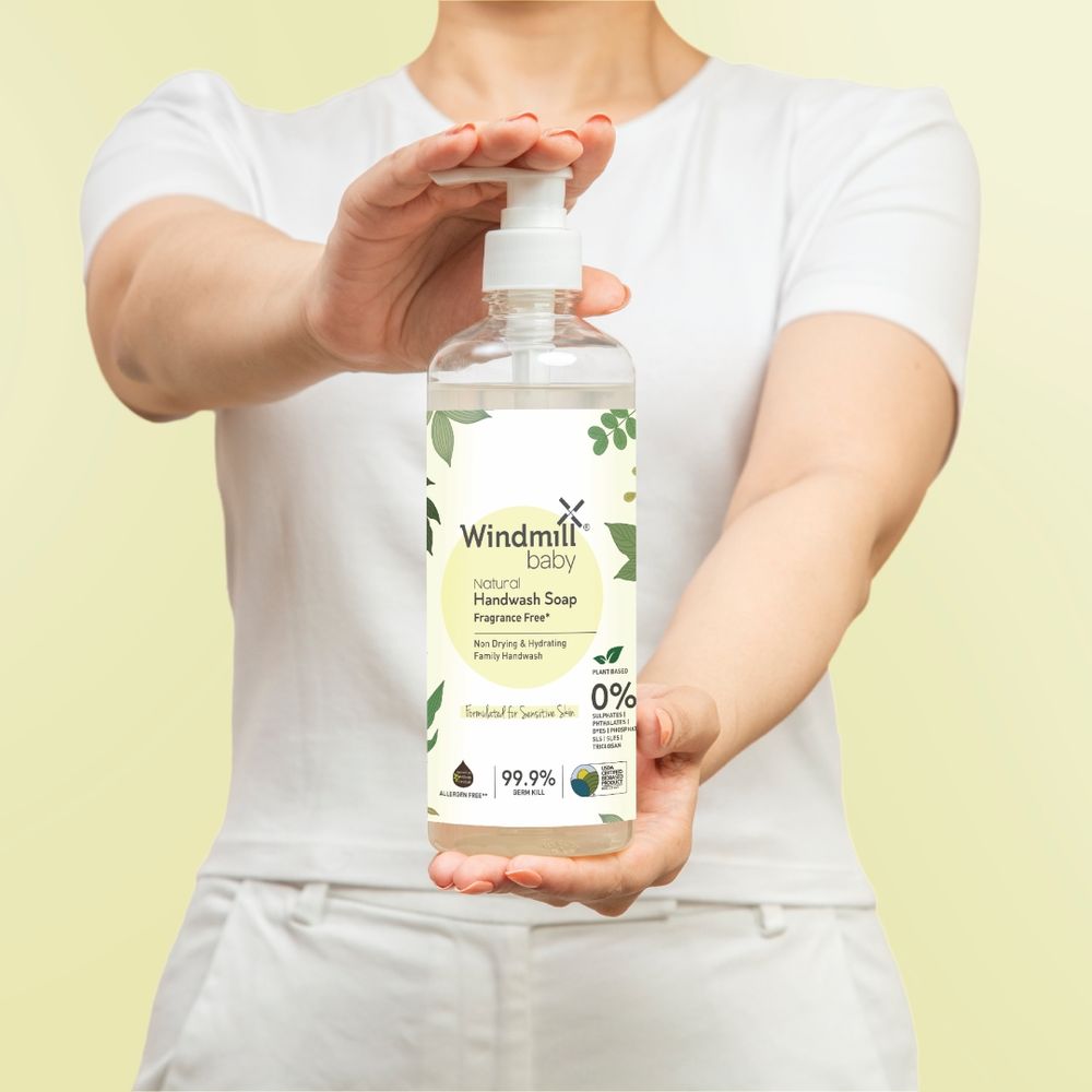 Windmill Baby - Natural Handwash Soap Fragrance Free - 450ml