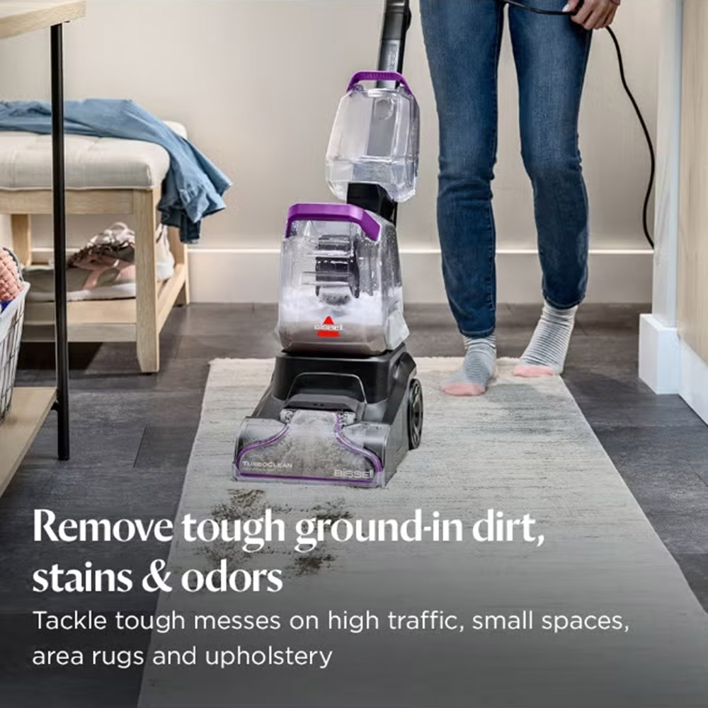 بيسيل - مكنسة كهربائية لتنظيف السجاد والمفروشات توربو كلين باوربرش - 600 واط