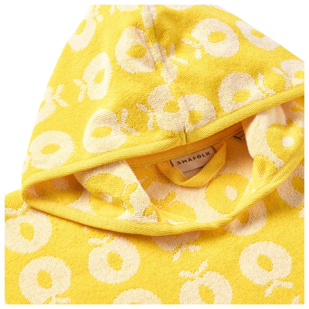 Smafolk - Apple Print Poncho Towel - Yellow