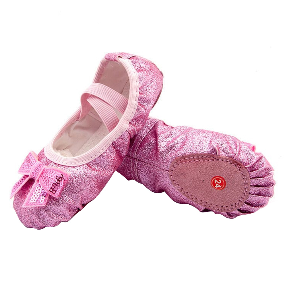 ون سبورتس - حذاء باليه لامع للبنات - وردي