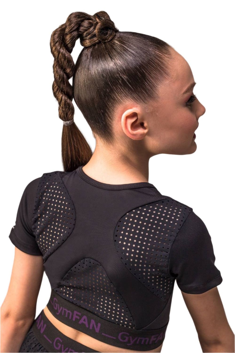 Onesports - Girl's Fan Training Crop Top - Black