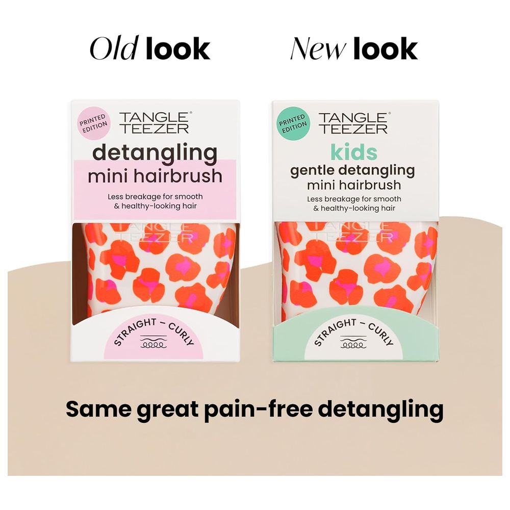 Tangle Teezer Original Mini Kids Hairbrush - Printed Orange