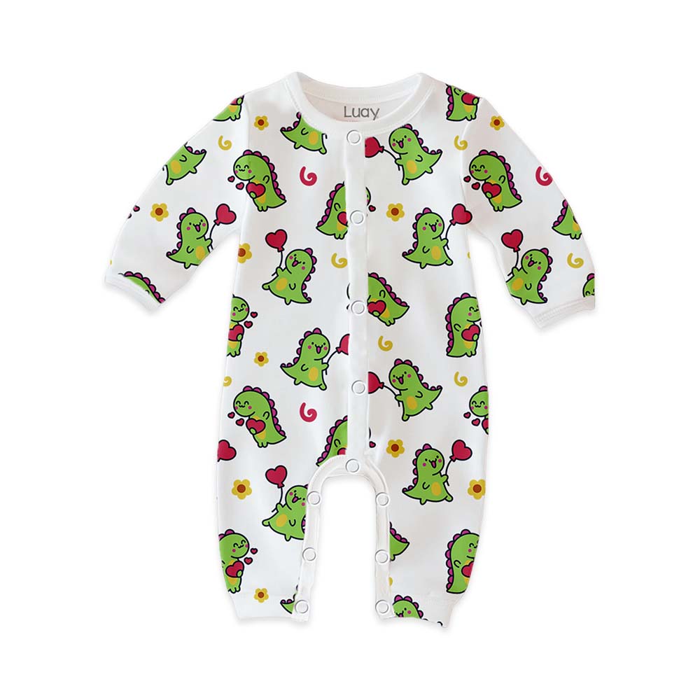 Luay - 2pc-Set - Cotton Full Sleeves Baby Romper - Multicolor