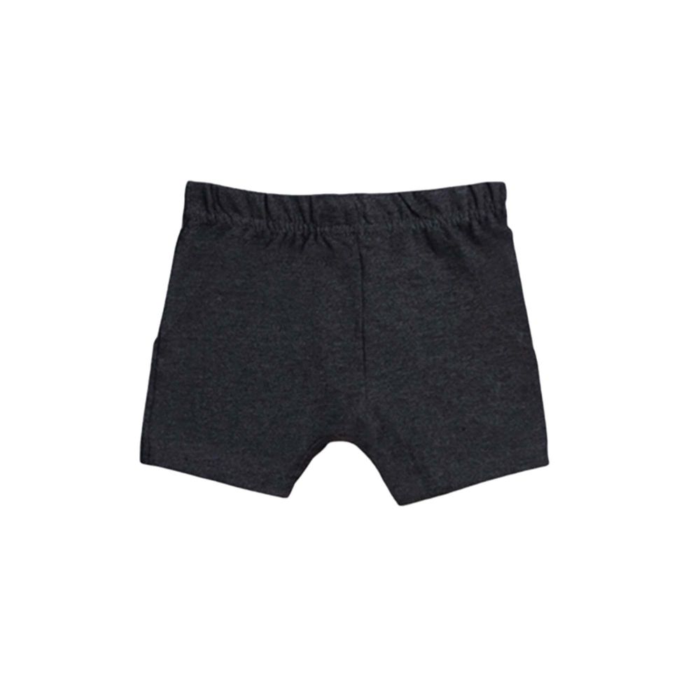 Luay - Cotton Blue, Brown, Black, Grey & Leave Pattern Shorts - 5pc-Set